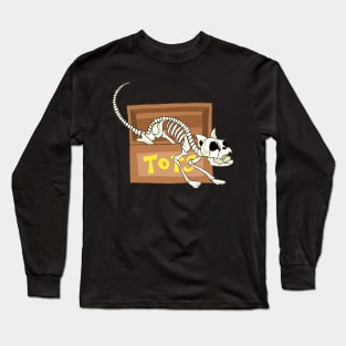 Haunted Cat Toy Box Long Sleeve T-Shirt